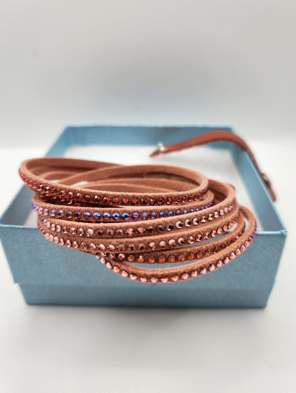 Touchstone Crystal Wrap-Star Bracelet, Peachy